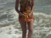 Gorgeous Teen Agnes Bathes Her Beautiful Naked Body In The Ocean! 11/16