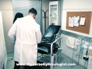 A TEEN 18-year-old virgin goes to the gynecologist for the first time in her life ( FULL VIDEO )CUM 1/16