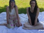 Peach & Daisy Enjoy Lesbian Fun Outdoors 5/16