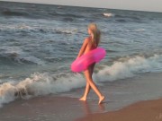 Young Blonde Agnes Likes Getting Naked... IN PUBLIC?! 11/16