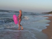 Young Blonde Agnes Likes Getting Naked... IN PUBLIC?! 12/16