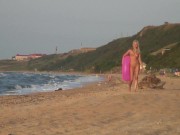 Young Blonde Agnes Likes Getting Naked... IN PUBLIC?! 9/16