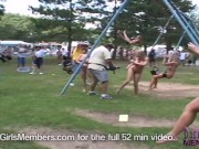 Contestants Play Around At The Miss Nude 1/16