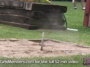 Contestants Play Around At The Miss Nude 11/16