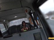 Fake Taxi - Ebony Mystique gets her big black tits and ass out for a backseat fuck 6/16