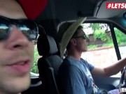 BUMSBUS - Big Natural Tits July Johnson Is Addicted To Huge BBC - LETSDOEIT 2/16