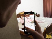 SISPORN. Russian Sweet Butterfly was masturbating when stepbro caught her 2/16