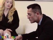 MIXEDX Misha Cross Uses Tight Hole to Please Her Hung Boss 2/16