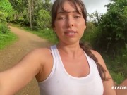 Sexy Babe Gives Us a Hot Show Outdoors 7/16