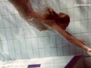 Russian teen nude in the pool Brizgina 13/16