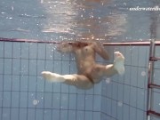 Russian teen nude in the pool Brizgina 15/16