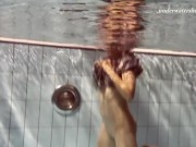 Russian teen nude in the pool Brizgina 2/16
