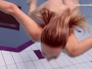 Russian teen nude in the pool Brizgina 4/16