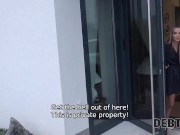 DEBT4k. Blonde lures athletic debt collector into spontaneous affair 2/16