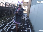 AMATEUR EURO - Big Tits Easter Bunny Ginger Costello Rides Cock Like A Pro 2/16