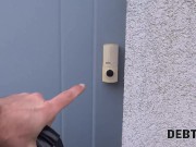 DEBT4k. Brunette keeps the expensive things by having sex with collector 2/16