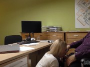 LOAN4K. Lack of money motivates MILF to sell pussy to the bank clerk 11/16