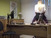 LOAN4K. Lack of money motivates MILF to sell pussy to the bank clerk 8/16