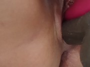 double pussy penetration, i squirt so much for you my love. best moments squirt 5/16