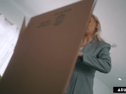 ADULT TIME - Lesbian Boss Gives In To Her Desires With Petite Intern Haley Reed 2/16