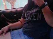 Teacher in skirt fucking in the car