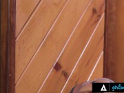 GIRLSWAY - Dirty Lesbian Neighbors Eat Each Other's Pussy Hard While Waiting For The Laundry 2/16