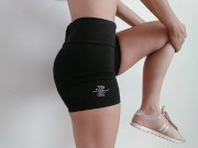 naughty working out and masturbating alone at home 2/16