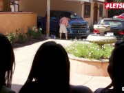 SCAMANGELS - Gina Valentina Takes Her Girlfriends To The Car Wash To Get Fucked - LETSDOEIT 4/16