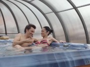 OLD4K. Brunette girl is tired of swimming but not of getting nailed 2/16