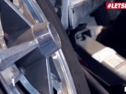 BUMSBUERO - Wild Vicky Got Horny For Car Mechanic So She Rides His Cock - LETSDOEIT 1/16