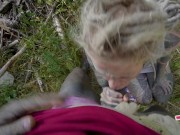 Nasty Messy Outdoors Blowjob From ALT Pornstar - Deepthroat Facefuck From TATTOO Teen - Big Facial, punk 2/16