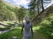 Nasty Messy Outdoors Blowjob From ALT Pornstar - Deepthroat Facefuck From TATTOO Teen - Big Facial, punk 4/16