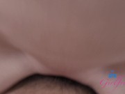 Sexy amateur Brooke Johnson POV fucking gets creamy orgasm on Asian cock 15/16