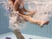 Russian hot teens swim nude underwater 4/16