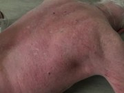 The sadistic home help beats her poor old patient red on the floor. 7/16