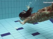 Krasula Fedorchuk enjoys the swimming pool for herself only 6/16