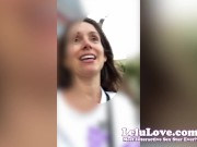 Getting recognized out in public, my first reactions to impregnation risk condom leak, dildo masturbating orgasm - Lelu Love 2/16