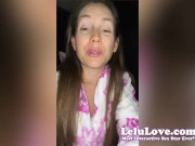 Getting recognized out in public, my first reactions to impregnation risk condom leak, dildo masturbating orgasm - Lelu Love 5/16