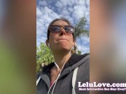 Getting recognized out in public, my first reactions to impregnation risk condom leak, dildo masturbating orgasm - Lelu Love 6/16