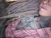 Hot Nerdy Tattoo Teen In Glasses Anal Fuck POV - Gape, Deepthroat, Cumshot 2/16