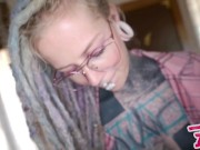 Hot Nerdy Tattoo Teen In Glasses Anal Fuck POV - Gape, Deepthroat, Cumshot 9/16