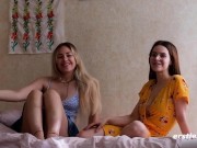 Lesbian Hotties Play With a Strap On 2/16