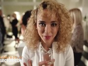 Curly haired Geisha Kyd does POV sex at a party where she is getting bored 3/16