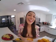 Horny brunette with big tits shoves a toy in her ass in virtual reality 3/16