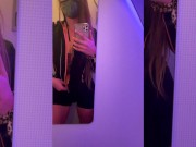 MILE HIGH MASTURBATION PT 2 Super Horny Fit Blonde Babe Masturbating on Airplane - Almost Caught 1/16