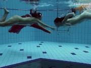 Fedorchuk and Rachinska babes nude underwater lesbos 12/16
