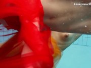 Fedorchuk and Rachinska babes nude underwater lesbos 9/16