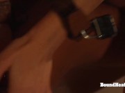 Hot lesbian girl with perfect pussy moans from fingering and orgasms 9/16