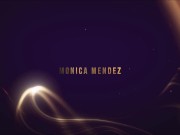 Watch Monica Mendez so sweet as she shows her large breasts for Pinupfiles 24 Anniversary 3/16