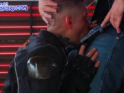 Biker girl make blowjob on the parking and cum swallow 15/16